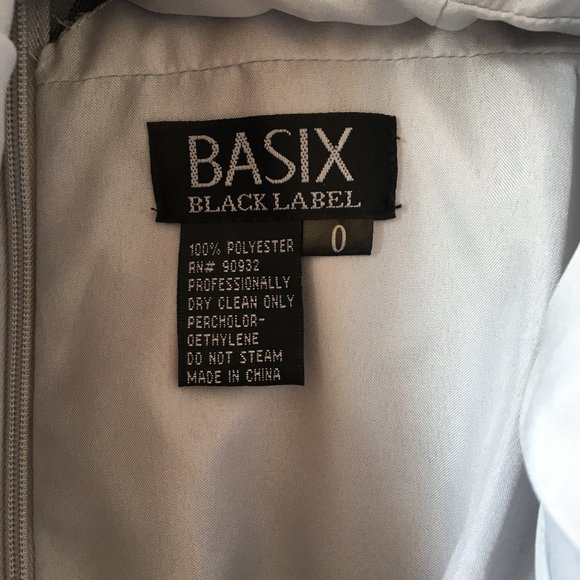 NWT, Basic Black Label silver dress, 0 - Picture 3 of 5
